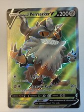 Carta Galarian Perrserker V 183/196 Full Art 2022 Pokemon Origine Perduta Ultra Rara