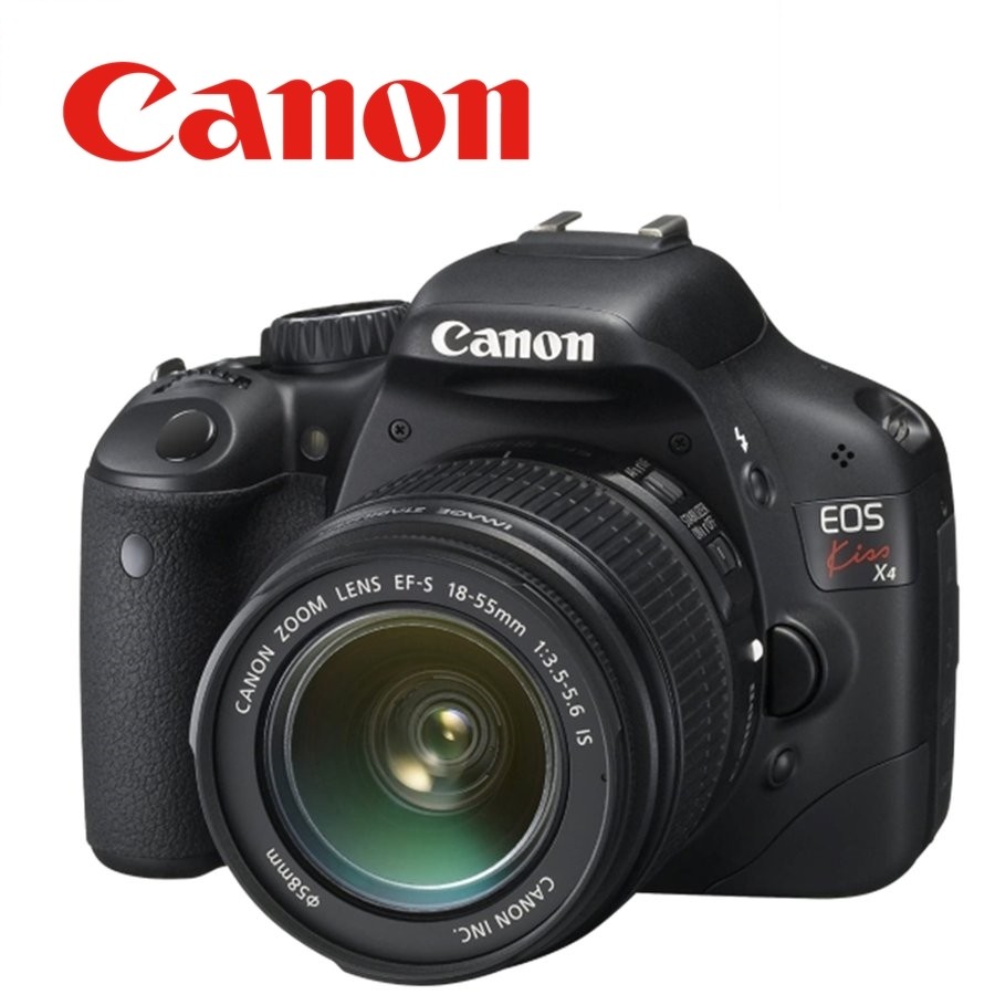 Canon EOS Kiss X4 DSLR Camera Kit 18-55mm Lens Used, 18MP