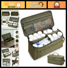 Travel Medicine Organizer Case Pill Bottle Holder for Travel First Aid Kit