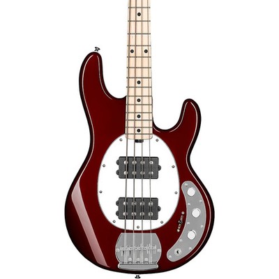 Sterling by Music Man StingRay Ray4HH Maple Fingerboard Bass Candy Apple Red