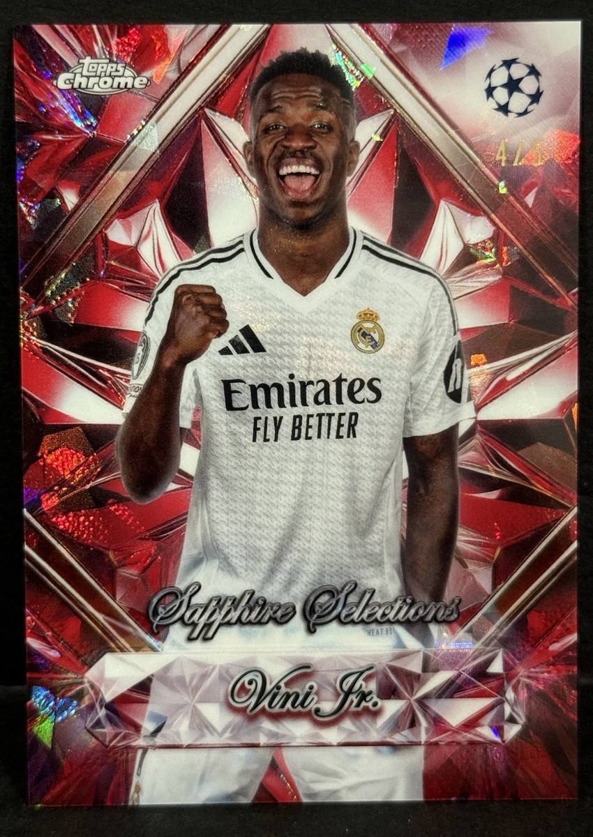 2024-25 Topps Chrome Sapphire UCC Real Madrid Vini Jr Sapphire