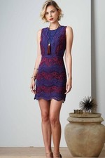 Greylin Anthropologie Rosselyn Lace Woven Dress Size Small