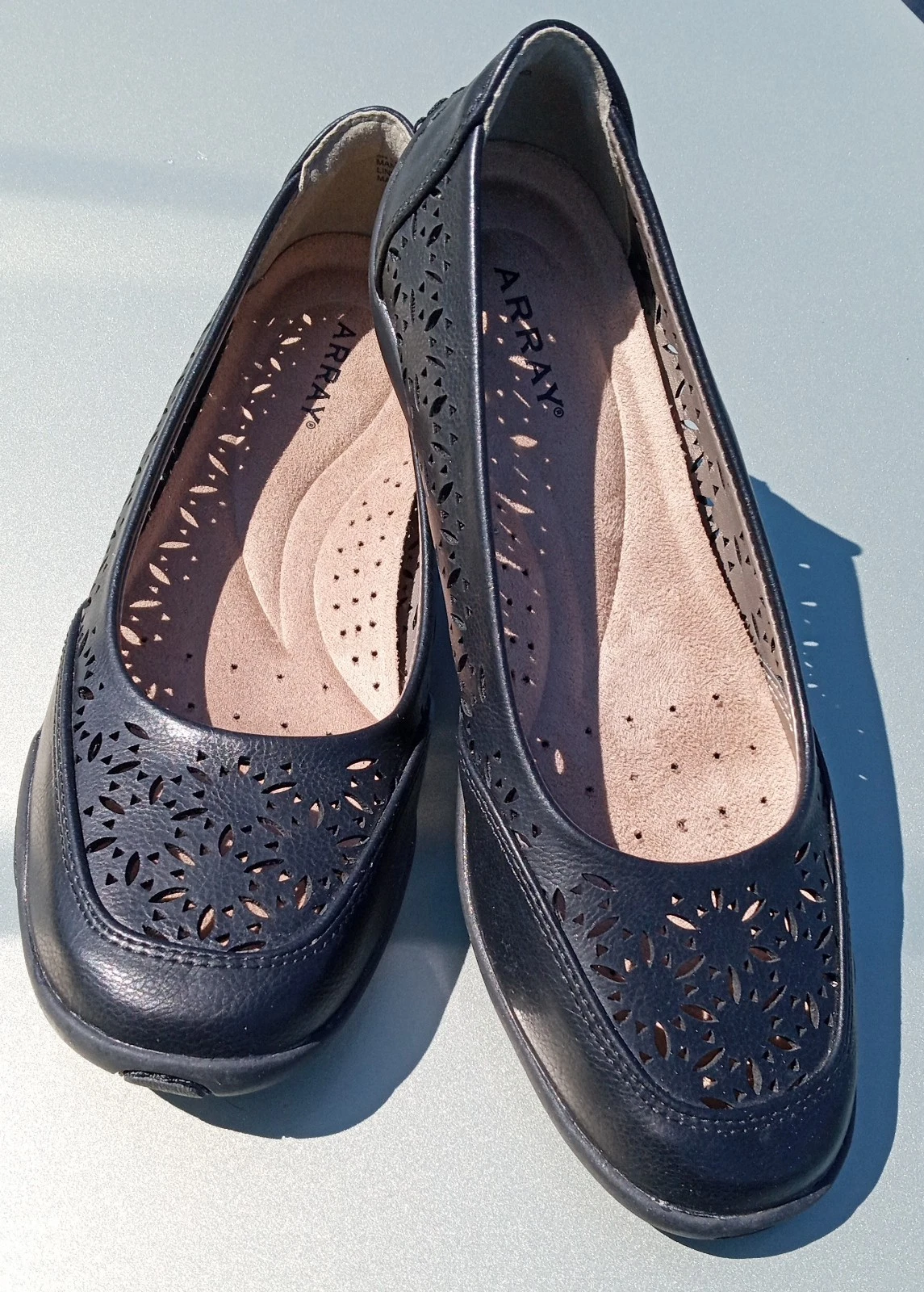 Scarpe basse mocassini Array Jordan nere slip on donna taglia 8 N