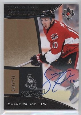 2015 Upper Deck Ultimate Collection Rookies /299 Shane Prince Rookie Auto RC z3c