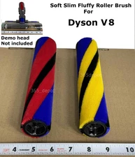 Laser Slim Fluffy Roller Brush Bar Part For Dyson Fluffy Optic Head V8 Vacuum