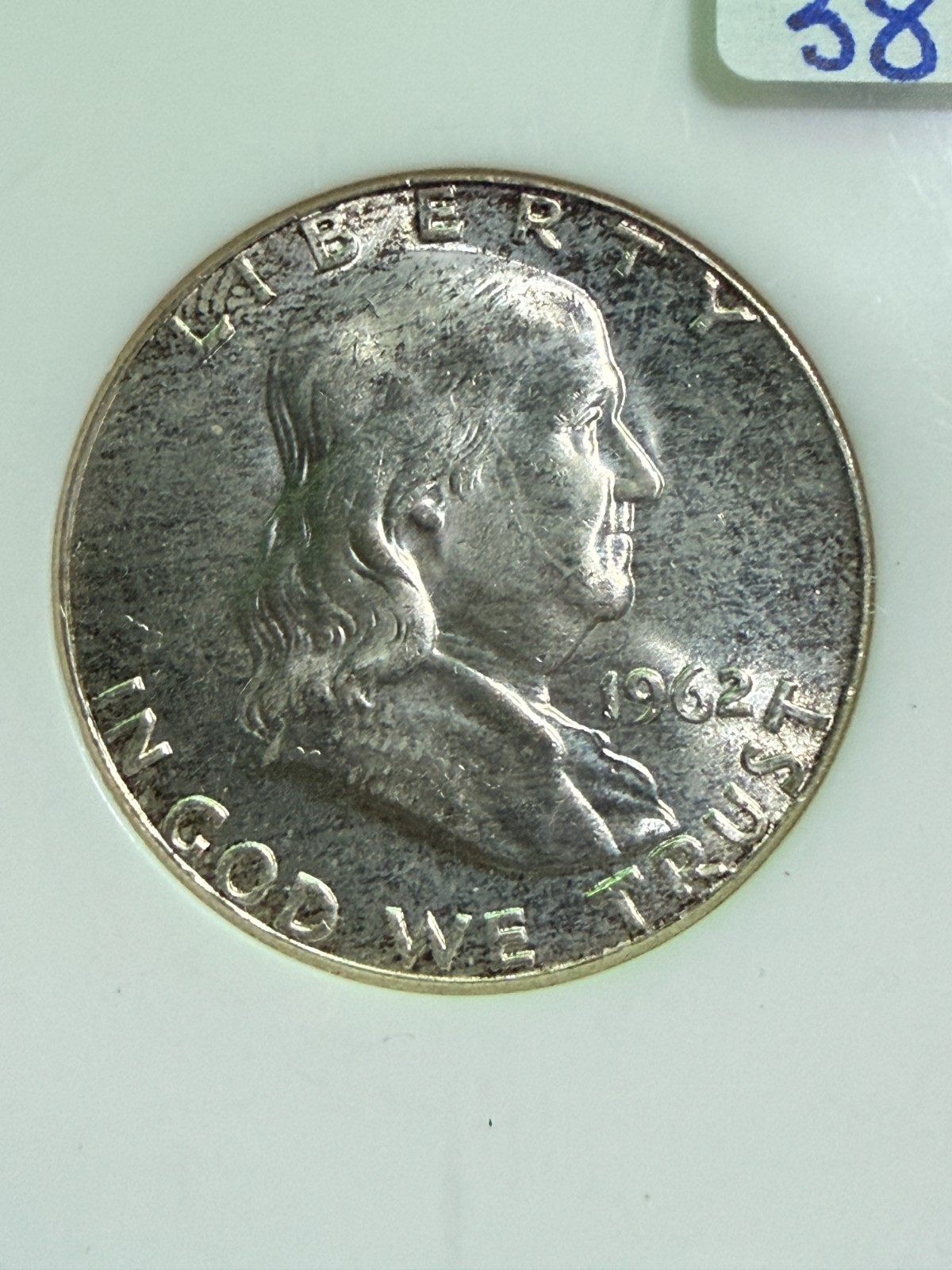 1962 FRANKLIN HALF DOLLAR NGC MS 64