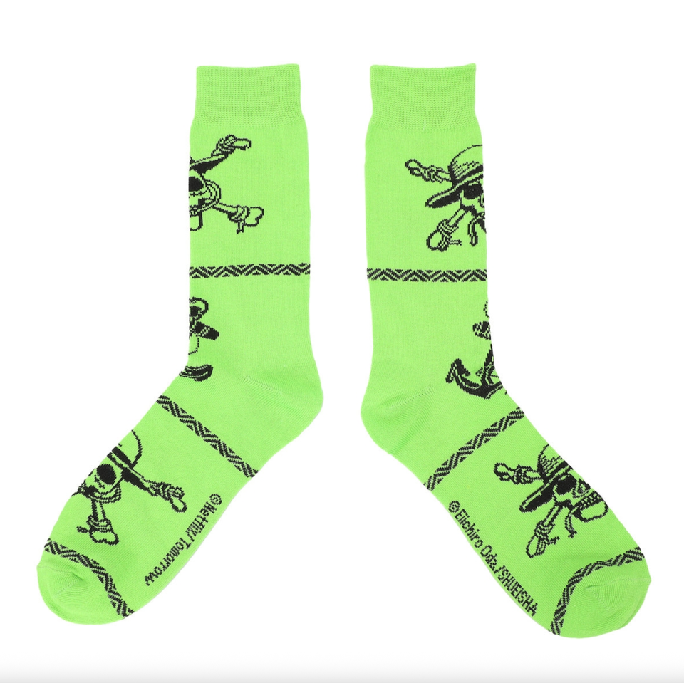 One Piece Straw Hat Pirate Icons Adult Crew Socks - 3-Pair | eBay