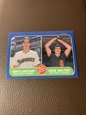 1986 Fleer Benito Santiago Gene Walter #644 (RC) Rookie Padres Baseball Card. rookie card picture