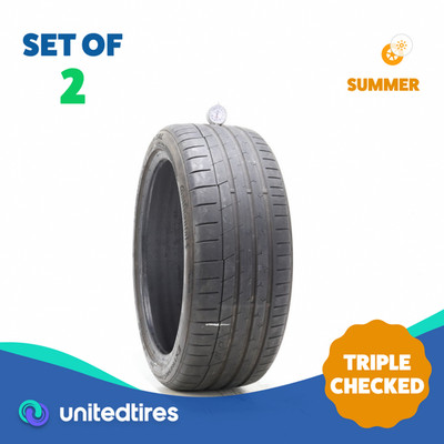 Set of (2) Used 235/40ZR19 Continental ExtremeContact Sport 96Y - 7.5/32