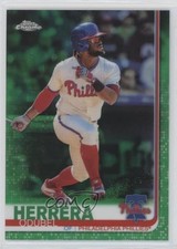 2019 Topps Chrome Green Refractor 62/99 Odubel Herrera #103 l8x