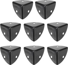 uxcell 8PCS Metal Corner Protector 1 x 1 x 1 Inch Box 1 x 1 x 1 Inch, Black