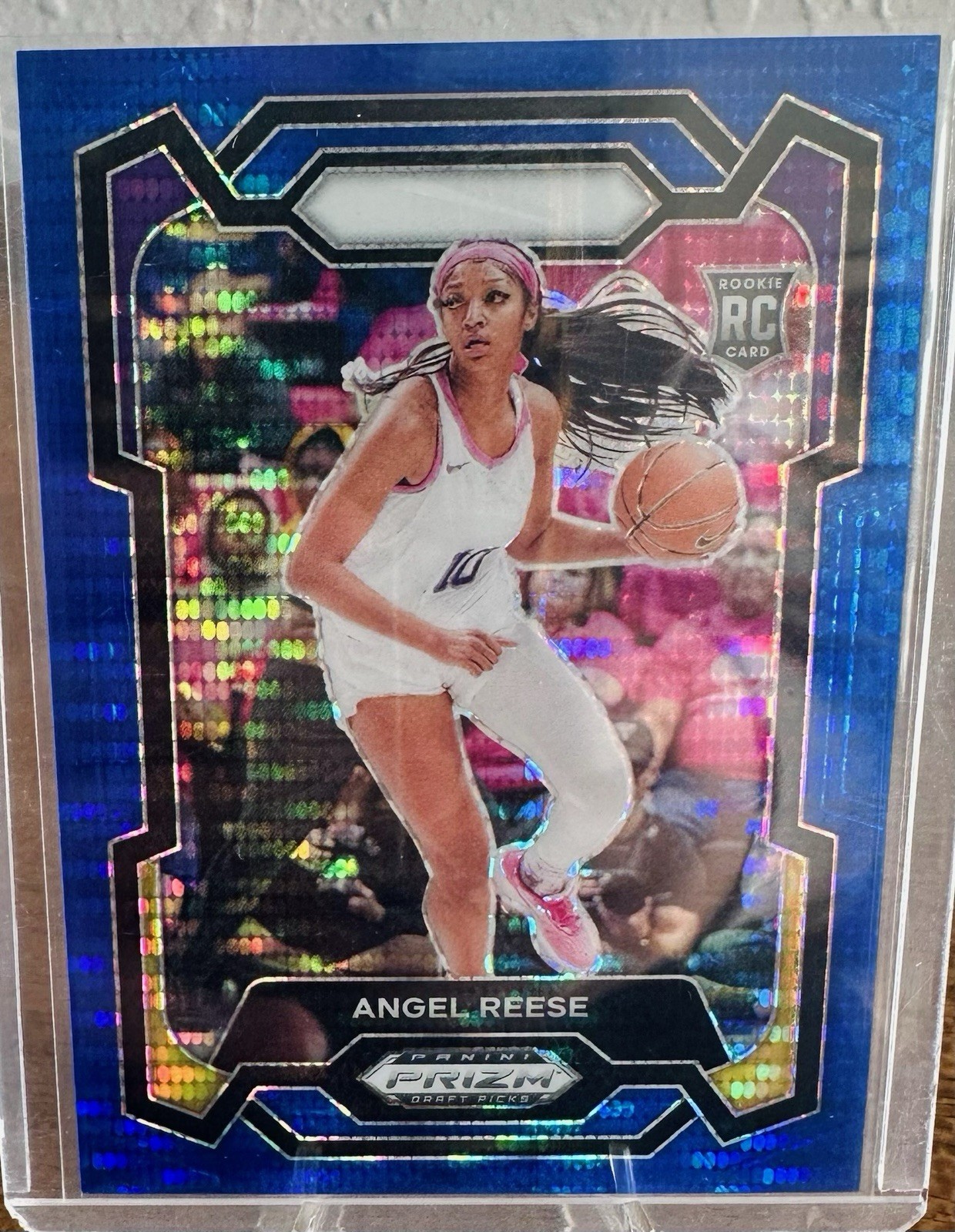 2024 Panini Prizm Draft Picks - Angel Reese #38 Blue Pulsar Prizm /99 (RC)