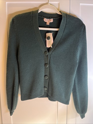 Philosophy Republic Women’s V-Neck Cardigan Newburg Green Sweater Size XS
