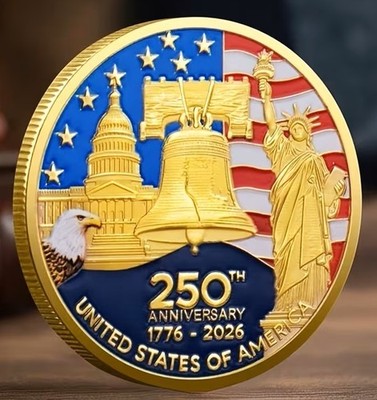 UNITED STATES 250th ANNIVERSARY LAPEL PIN - 1776 - 2026 - 31 mm - TT 9997BX