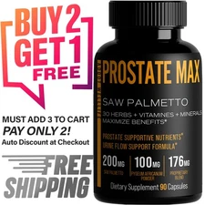 Prostate Complex for Men, Saw Palmetto Plus 30 Herbs, minerals, vitamins