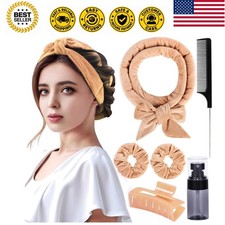 Heatless Velvet Hair Curlers to Sleep in Heatless Curls Overnight for Long Ha...