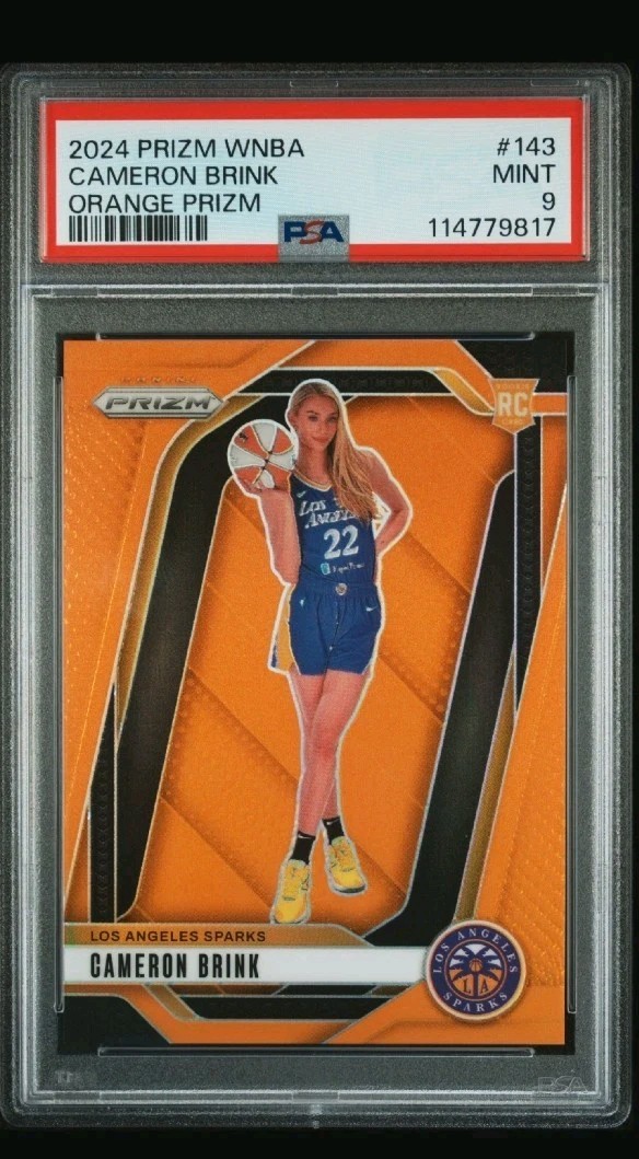 2024 Prizm WNBA Basketball Cameron Brink RC Rookie Orange /99 #143 PSA 9 7A