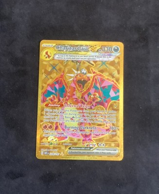 Pokémon TCG Charizard EX Gold Full Art Obsidian Flames Card 228
