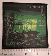 Type O Negative World Coming Down Black Border Woven Patch