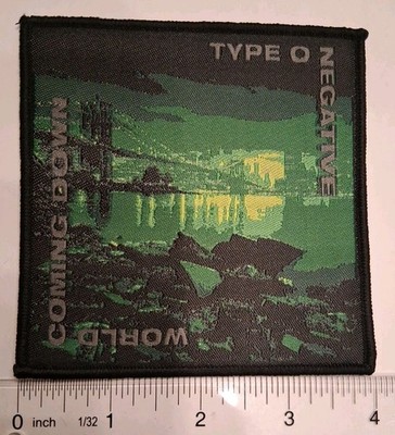 Type O Negative World Coming Down Black Border Woven Patch