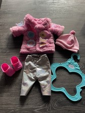Baby Born Teddymantel Set Flauschmantel Schuhe Mütze Hose Winter