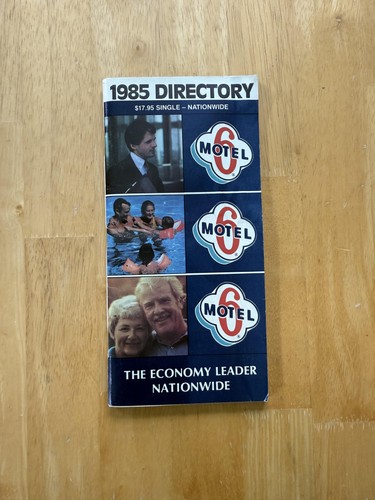 Vintage 1985 Motel 6 Directory Travel Guide Map Brochure Economy Hotel Rates USA