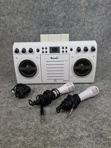 Mr Entertainer Beatbox Bluetooth Karaoke Maschine mit 2 Mikrofonen und Netzteil