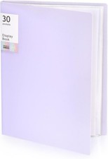 Portfolio Binder with Plastic Sleeves, Pocket Portfolio Folder with Clear Sheet