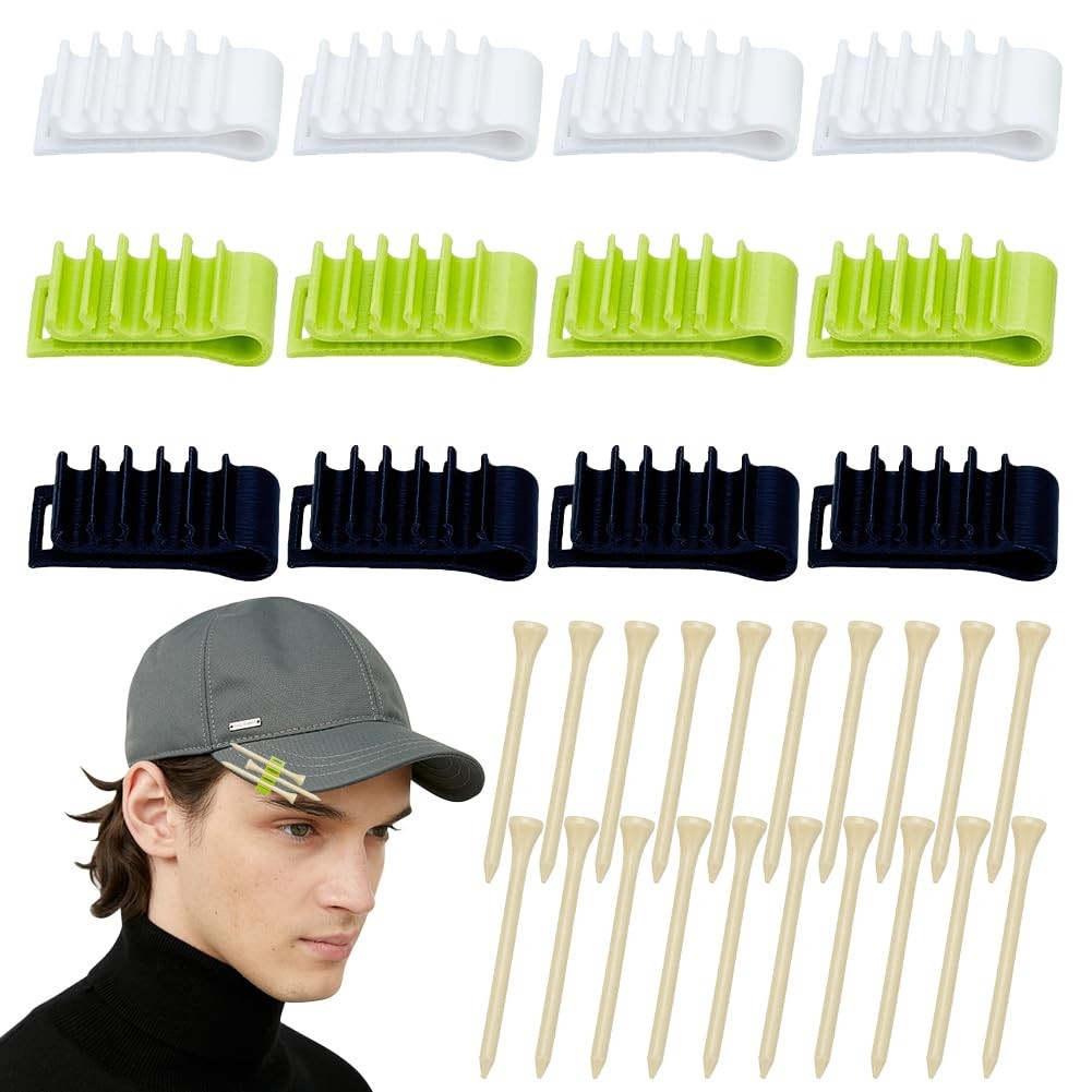 Porte tee de golf sur casquette accessoire idéal pour vos parcours 18 trous