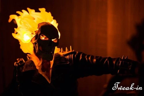 XM Studios Ghost Rider Custom Light up Portrait Head