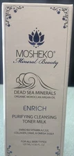 MOSHEKO Mineral ENRICH Purifying Cleansing Toner Milk 4 Fl Oz Sealed