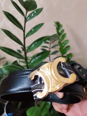 CELINE Women's Belt Classic genuine Leather black color, size 85