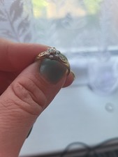 Gold Flower Style Engagement Ring With Diamonds 