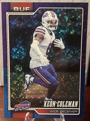 2026 Topps Flagship Keon ColeMan #20 Purple & Blue Disco /250 Buffalo Bills SP