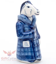 Russian Porcelain Gzhel Figurine of Horse in a coat Конь в пальто Symbol 2026