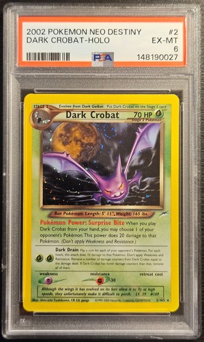 Dark Crobat (Unlimited) graded PSA 6 for sale on eBay