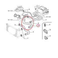 HüLle Flexibel HeizköRper Ober- Fiat Panda Original 7772634