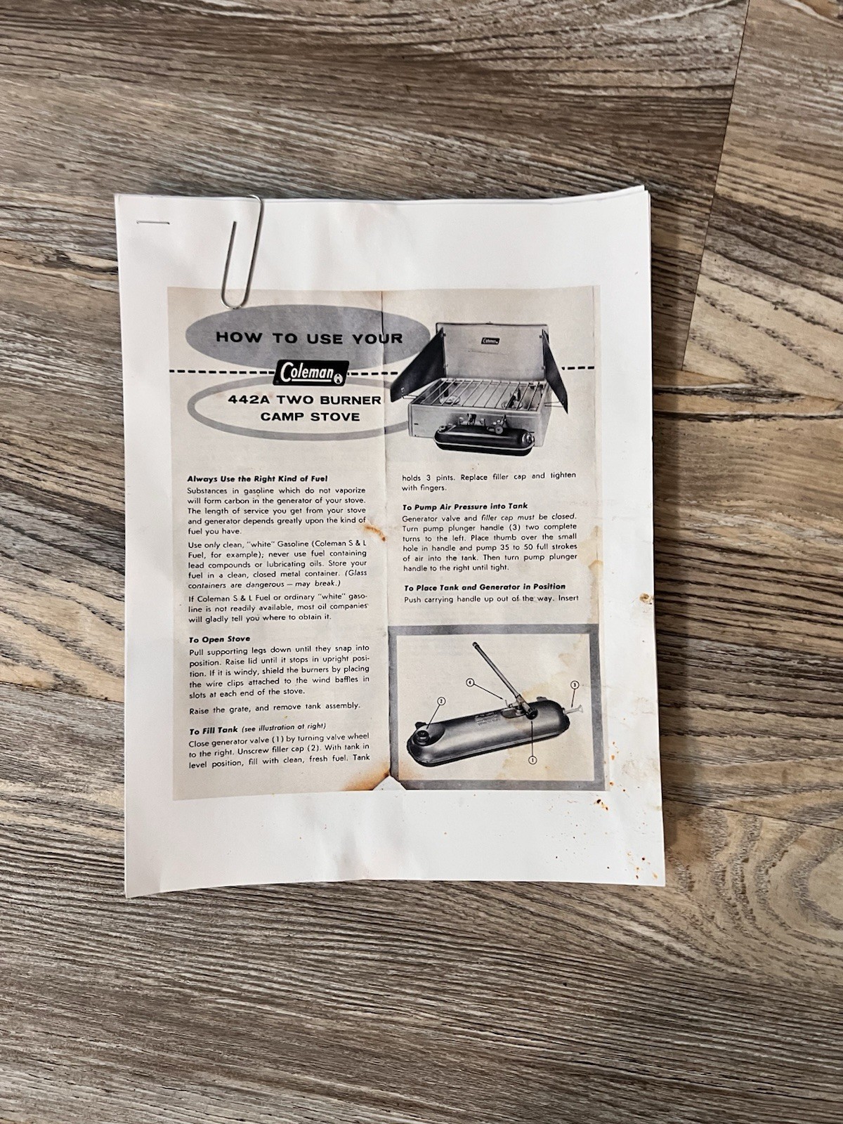Vintage COLEMAN 442 Red Diamond 2 Burner, Aluminum Camp Stove Camping Grill