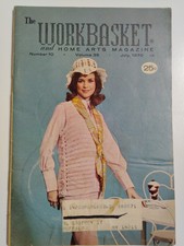Vest Dress Hat Workbasket Magazine 1970 July 10 35 Knit Crochet Home Crafts VTG