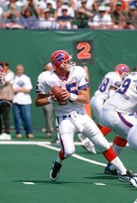 Todd Collins Buffalo Bills drops back to pass v the New York Jets - Old Photo 5