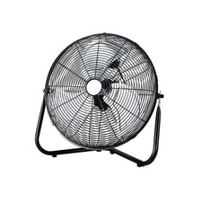 High Velocity Workshop Floor Fan 20" 3 Speed 120W 500mm Black Master Pro FE50-E2