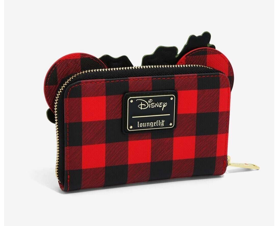 Loungefly Disney Minnie Mouse Christmas Plaid Holiday Small  display picture 3