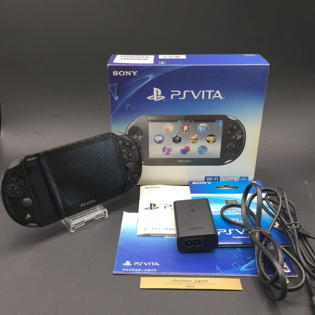 Sony PlayStation PS Vita PCH-2000 black Wi-Fi Model Console W 