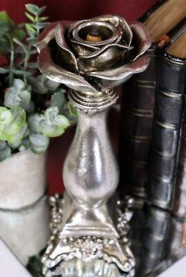 Antiqued Gothic Rococo Baroque Shades Of Alchemy Rose Decorative Candle Holder