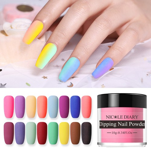 Polvo de inmersión 19 activador Dip Glitter Kit Colores Starter Polvo Set con uñas✹ - Imagen 23 de 43