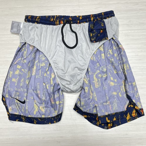 NEW Vintage 90s Nike Shorts Mens Large All Over Print Lightweight Lined 4.5” - Picture 5 of 15