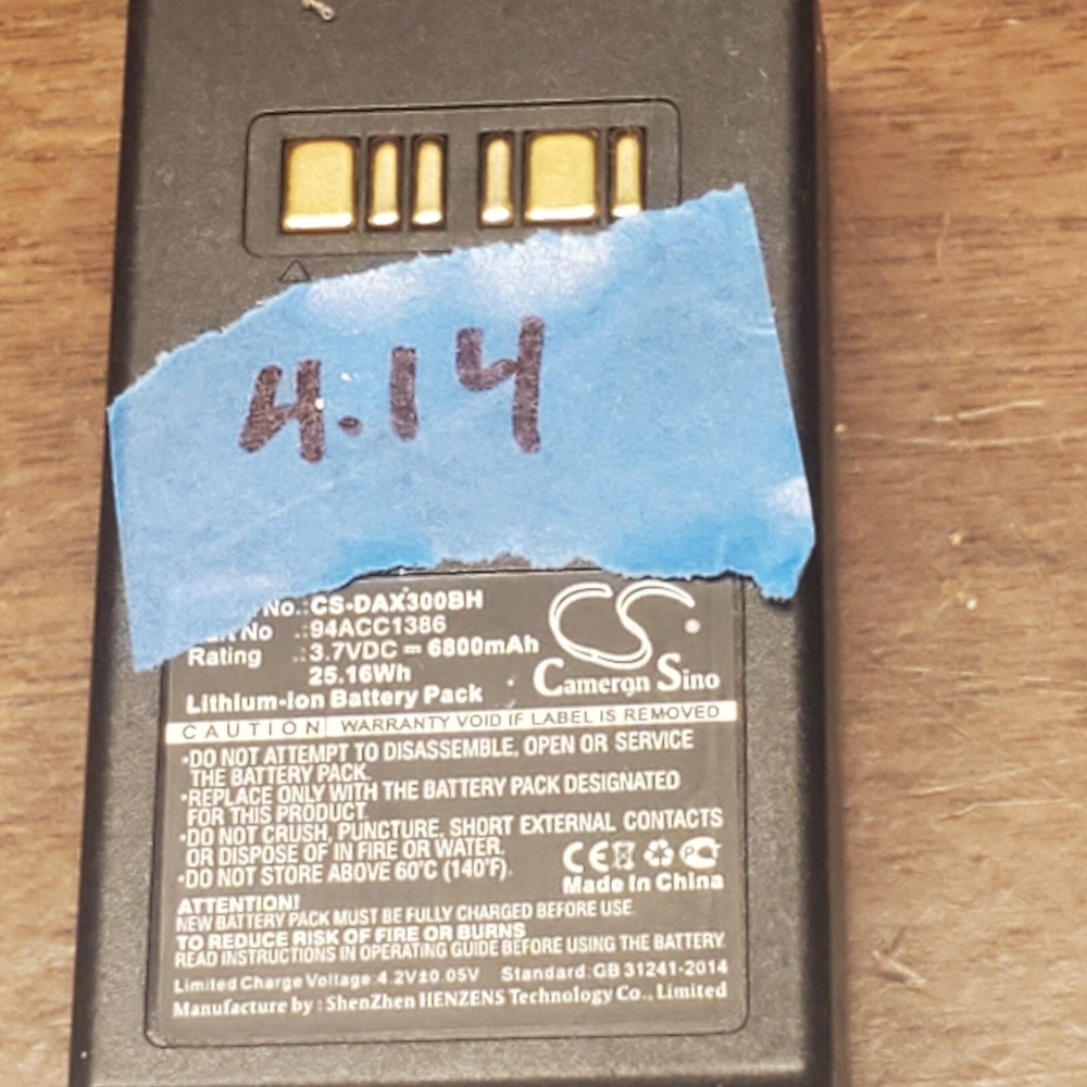 Li-on Battery for Datalogic Falcon X3 & Plus, Falcon X3+, Falcon X4 Cameron Li-on Battery for Datalogic Falcon X3 & Plus, Falcon X3+, Falcon X4 Cameron