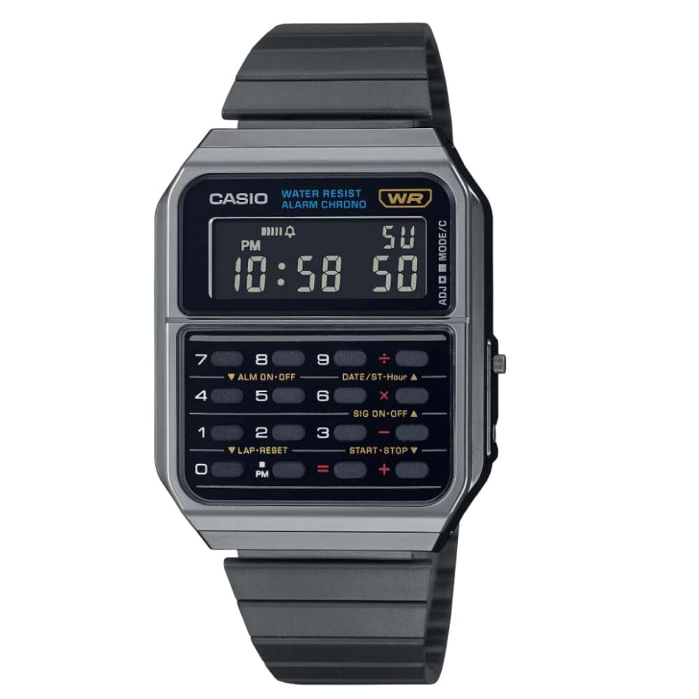 Casio Digital Black Resin Strap Unisex Watch CA-500WEGG-1BDF