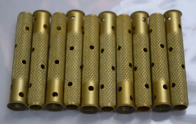 10x ATR-200-3125F, Panel Pins in Gold w/ Flare, Aluminum Alloy, NEW