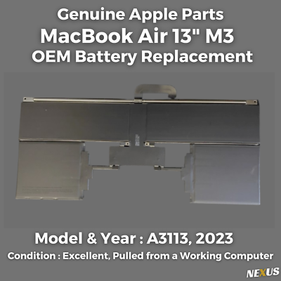 OEM Apple MacBook Air 13 inch A2681 A3113 M2 M3 2022 2024 Battery